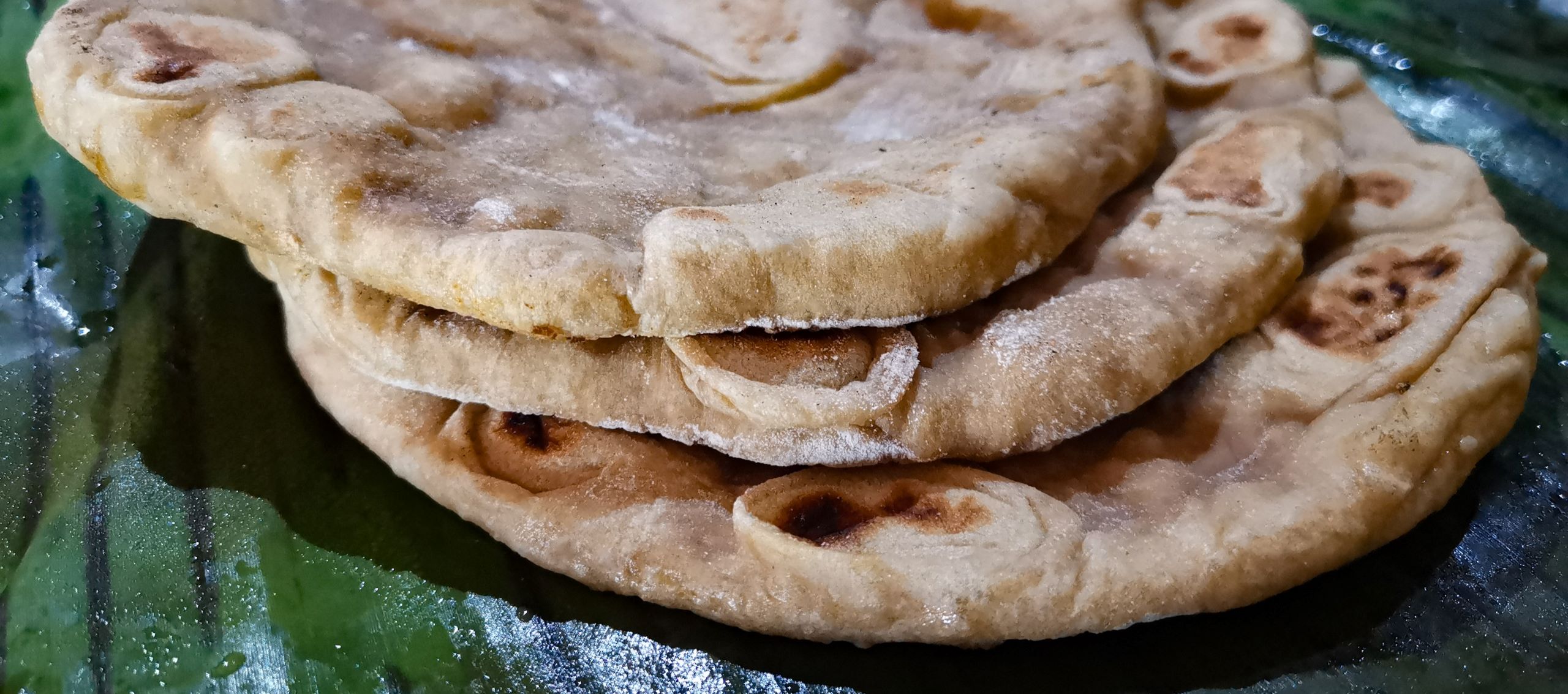 Stack of beer flatbread