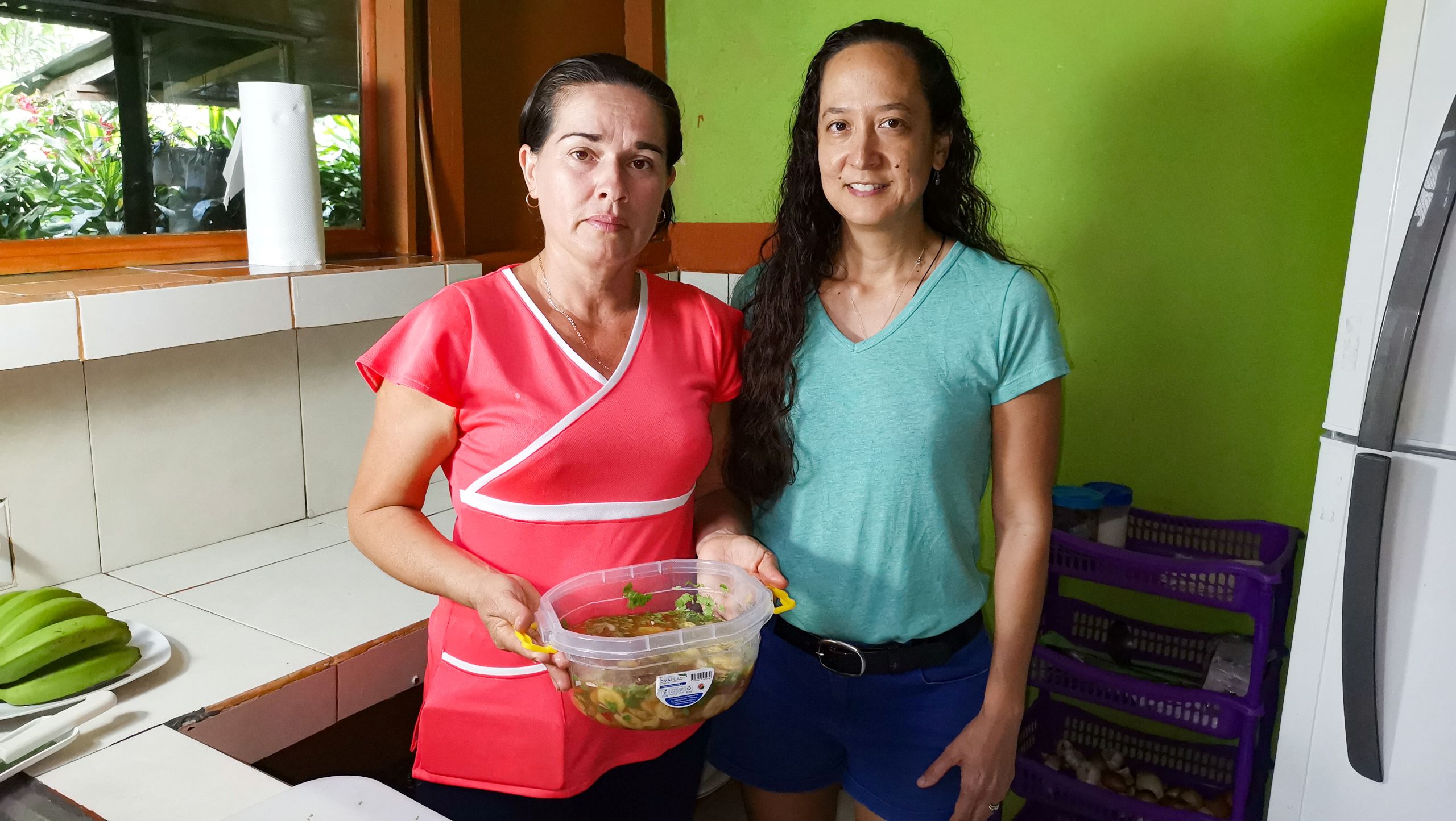 Jill with Rosa Elena and her green banana ceviche